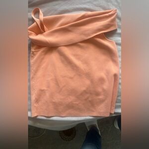 Peach Off-Shoulder Women's Top